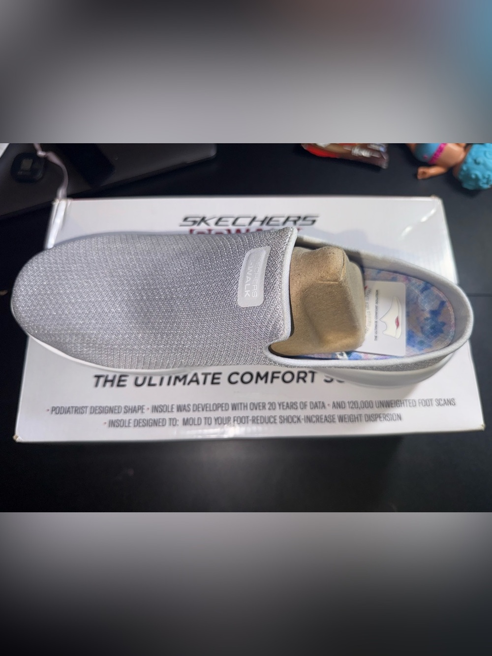 Skechers GOwalk 
 Slip-On Sock Shoe - Gray